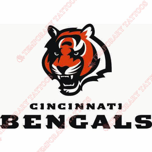 Cincinnati Bengals Customize Temporary Tattoos Stickers NO.471